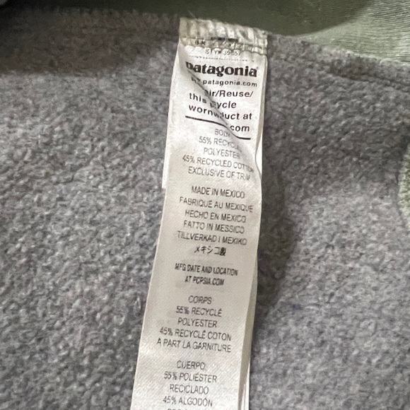 Patagonia Light Green Crewneck Sweatshirt Uprisal - Picture 6 of 6